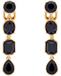 Emma Holland Jewellery - Jet Crystal Statement Clip Earrings - Lyst