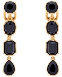 Emma Holland Jewellery - Jet Crystal Statement Clip Earrings - Lyst