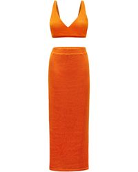 Why Mary - Arancia Crop Top And Maxi Pencil Skirt - Lyst