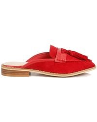 Rag & Co - Edmanda Tassle Detail Leather Mules - Lyst
