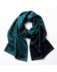 Silk and Bears - Reversible Jacquard Silk Evening Shawl — Soirée Collection - Lyst