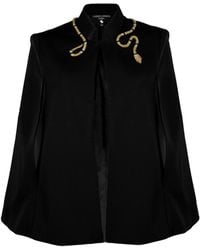 Laines London - Laines Couture Tailored Cape With Embellished & Wrap Around Snake - Lyst