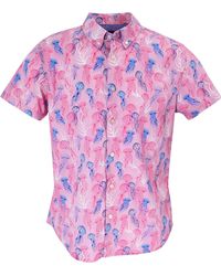 lords of harlech - Tim Jellyfish Shirt In Pink - Lyst