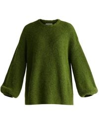 Paisie - Balloon Sleeves Jumper With Cable Details - Lyst
