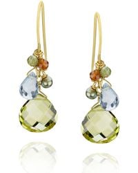 MOUNIR LONDON - Quartz Cluster Drop Earrings - Lyst