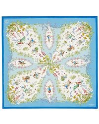 Fable England - X Peter Rabbit Narrative Silk Blend Square Scarf - Lyst