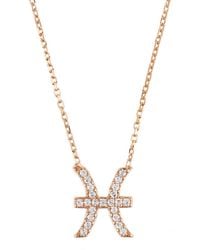 LÁTELITA London - Zodiac Star Sign Pendant Necklace Pisces - Lyst