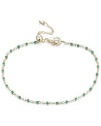 KAMARIA - Enamel Beaded Chain Bracelet - Lyst