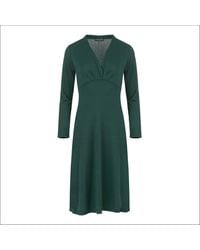 Conquista - Knee Length Empire Line Knit Style Dress - Lyst