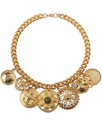 Caramel Vintage Jewellery - Vintage Plated Disco Chain Necklace - Lyst