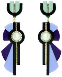 Gissa Bicalho - Handmade Acrylic Earring Allamanda - Lyst