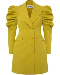 Femponiq - Draped Sleeved Tailored Blazer Dress - Lyst