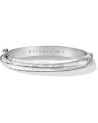 Dower & Hall - Hinged Hammered Nomad Bangle - Lyst