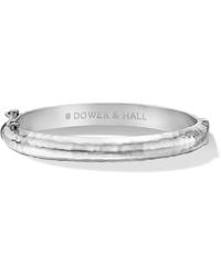 Dower & Hall - Hinged Hammered Nomad Bangle - Lyst