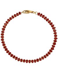 Mickey's Girl - Garnet Petite Tennis Bracelet - Lyst