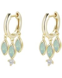 KAMARIA - Opal Boho Shaker Huggie Earrings - Lyst