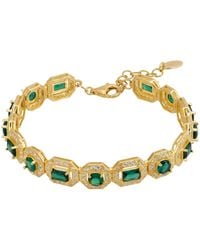 LÁTELITA London - Whistledown Emerald Gemstone Bracelet - Lyst