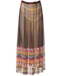 Rodasoleil Smart Swimwear - Tan-Through Mesh Lightweight Beach Skirt Africa - Lyst