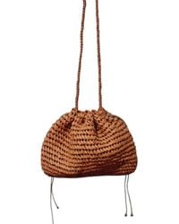 Springmoonatelier - Handmade Mocha Mousse Raffia Shoulder And Crossbody Bag – Chic And Elegant - Lyst