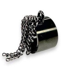 Jagged Halo Jewelry - Tassel Ring Rhodium - Lyst