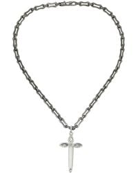 Jagged Halo Jewelry - Karma Dagger Necklace - Lyst