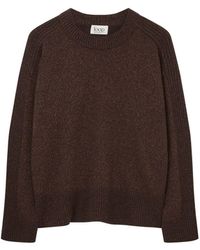 Loop Cashmere - Cashmere Longline Crew Neck Sweater - Lyst