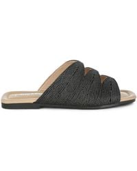 Rag & Co - Daisy Doe Raffia Square Toe Flats - Lyst