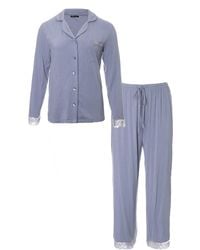 Pretty You London - Bamboo Lace Pyjama Set - Lyst