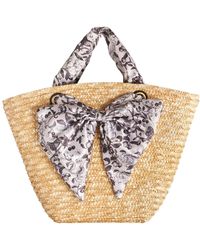 Fable England - Neutrals Tree Of Life Basket Bag - Lyst