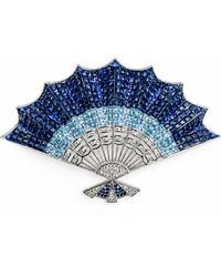 Angel Barocco - Gradient Crystal Fan Brooch - Lyst
