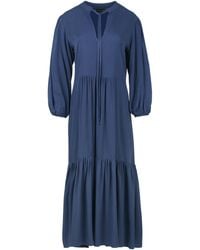 Conquista - Midi Dress With Ties - Lyst