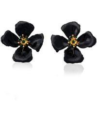 Milou Jewelry - Hibiscus Flower Earrings - Lyst
