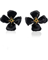 Milou Jewelry - Hibiscus Flower Earrings - Lyst