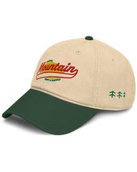 Anchor and Crew - Neutrals Natural & Dark Original Mountain Supply Cotton Embroidered Cap - Lyst