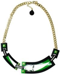 Gissa Bicalho - Handmade Acrylic Necklace Deco Choker Rectangular Cut Stone - Lyst