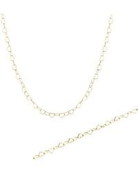 Spero London - Love Heart Sterling Chain Bracelet & Necklace Set - Lyst