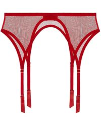 Journelle - Odette Classic Suspender Scarlet - Lyst