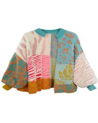 Saachi - Short Multi Patterned Cardigan - Lyst