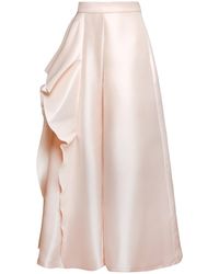 Madebyza - Blush Sculptural Wide-Leg Trousers - Lyst