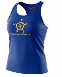 Chuks Collins - Logo Printed Tank Top Royal- Diffusion Collection - Lyst