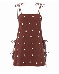 Palm Collective - Dede Cowrie Shell Beaded Dress - Lyst