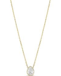 SHYMI - Mini Bezel Solitaire Necklace - Lyst