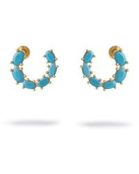 Ebru Jewelry - Breeze Stud Hoop Earrings - Lyst