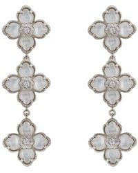 LÁTELITA London - Flower Clover Triple Drop Earrings Mother Of Pearl - Lyst
