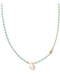 Alexie of Athens - Love Knot Pearl Necklace - Lyst
