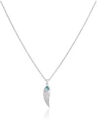 Moon London - Angle Wing Topaz Necklace - Lyst
