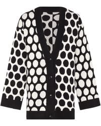 INGMARSON - Reversed Circles Wool & Cashmere Cardigan - Lyst