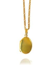 LINYA JEWELLERY - Mini Locket Necklace - Lyst