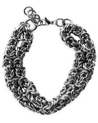 Kirei - Torque Chain Bracelet – Stainless Steel - Lyst