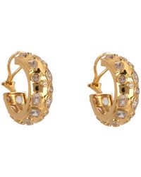 Bounkit - Fortuna Hoops Clear Pierced - Lyst